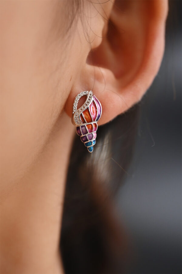 Small conch earrings - Image 4